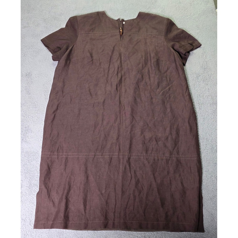 Liz Claiborne Brown Short Sleeve Shift Dress